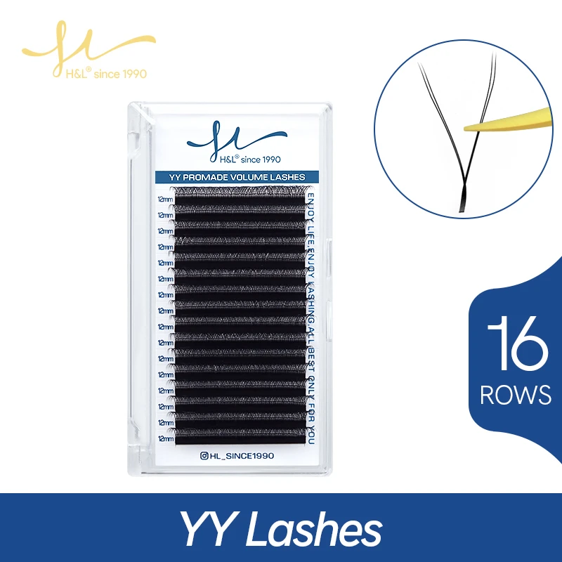 16 ros YY Shape Lashes Extensi - Eyelash Extension Yy avaliação e preço