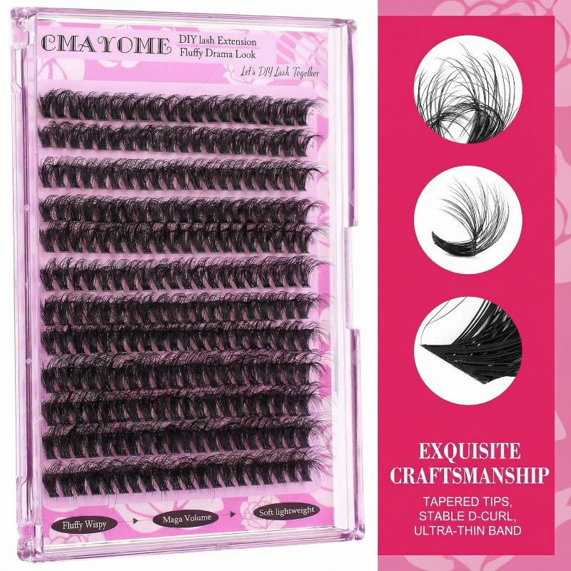 Wispy D Curl Cluster Lashes 14 - Eyelash Extension Equipment avaliação e preço