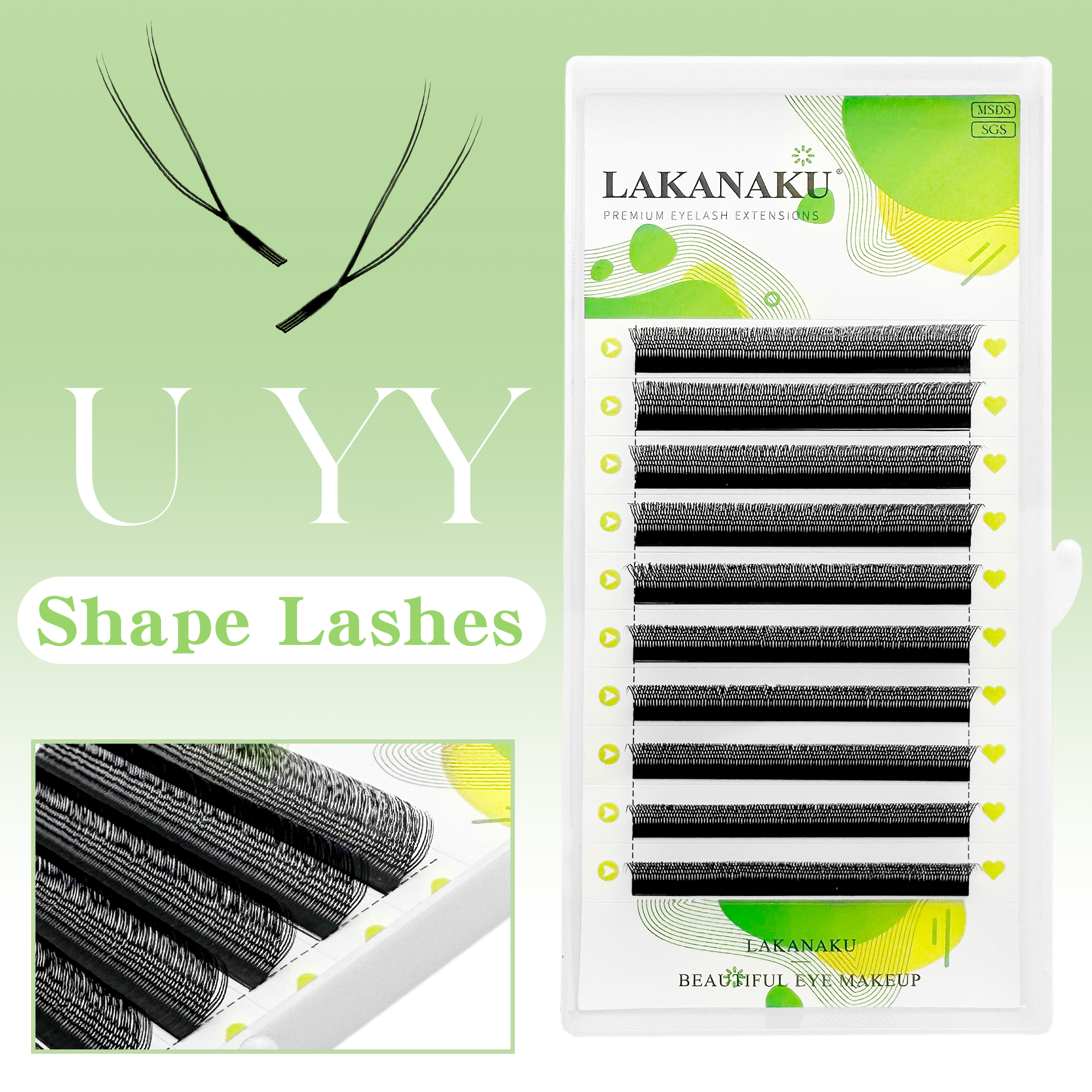LAKANAKU New U YY Lash U Lash  - Eyelash Extension Yy avaliação e preço