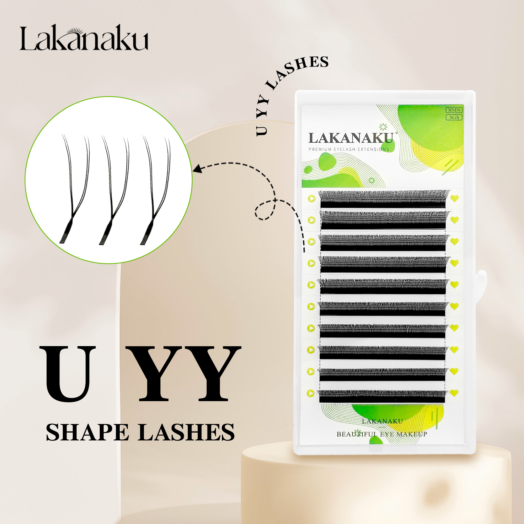 LAKANAKU New U YY Lash U Lash  - Eyelash Extension Yy avaliação e preço