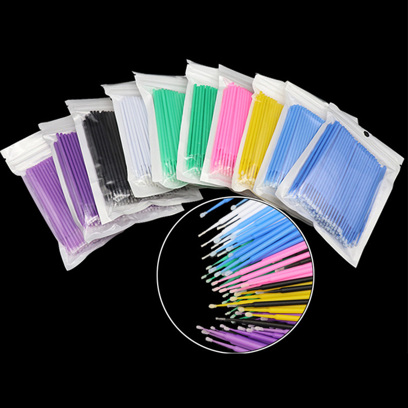 100Pcs Eyelash Cleaning Brush  - Eyelash Extension Remover avaliação e preço