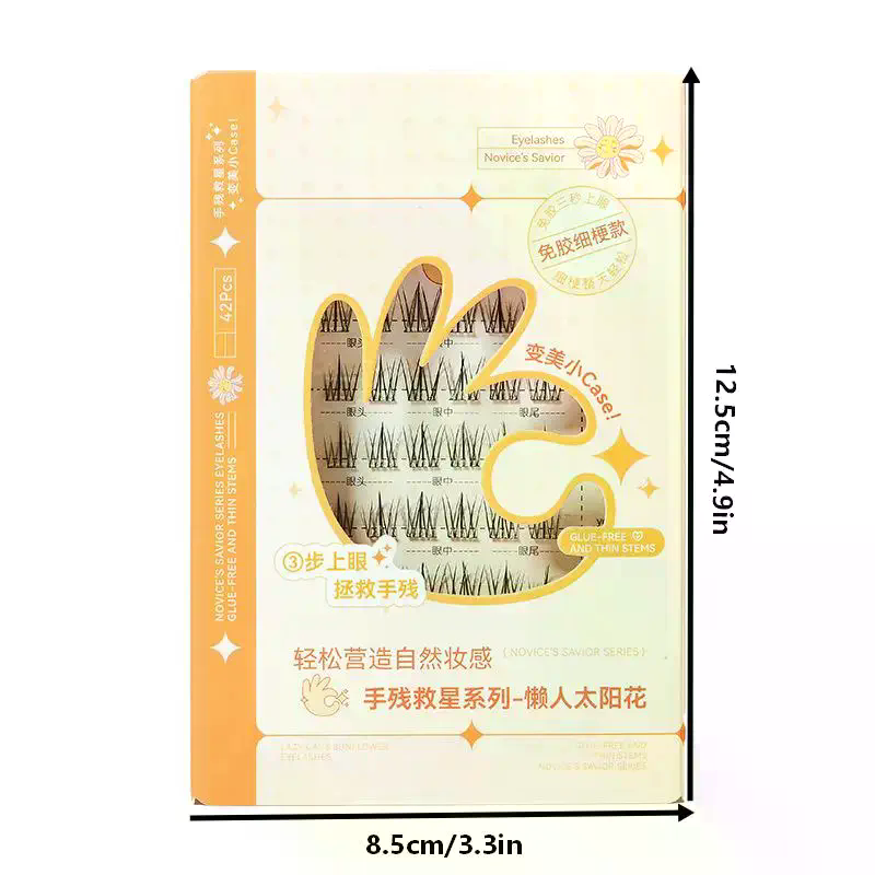 7 Rows Self-Adhesive Eyelashes - Eyelash Extension Glue avaliação e preço