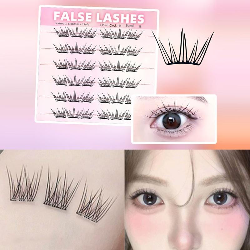 6 Rows Dense Natural False Eye - Eyelash Extension Natural avaliação e preço