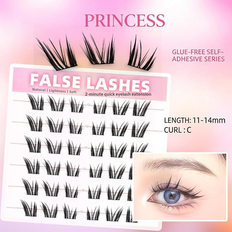 6 Rows Dense Natural False Eye - Eyelash Extension Natural avaliação e preço