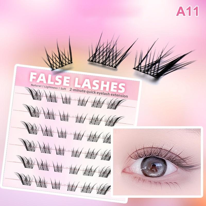 6 Rows Dense Natural False Eye - Eyelash Extension Natural avaliação e preço