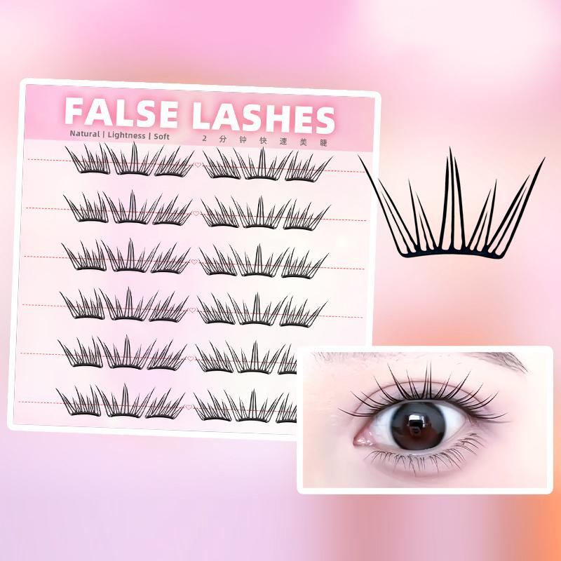 6 Rows Dense Natural False Eye - Eyelash Extension Natural avaliação e preço